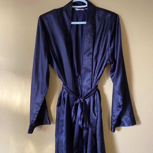 La Vie En Rose Other - Blue Satin La Vie on Rose house coat